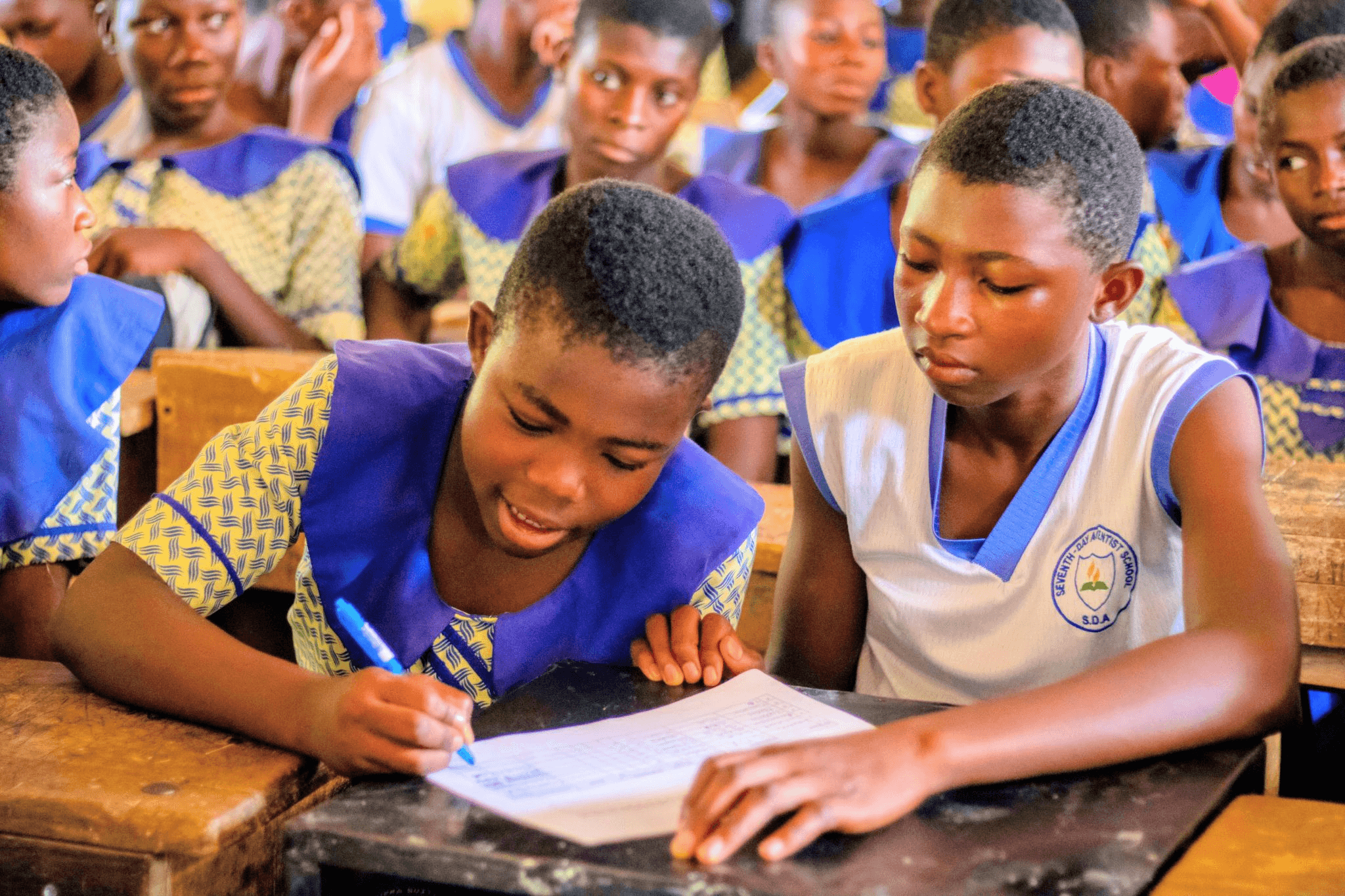 Workshop session with students in northern Ghana
